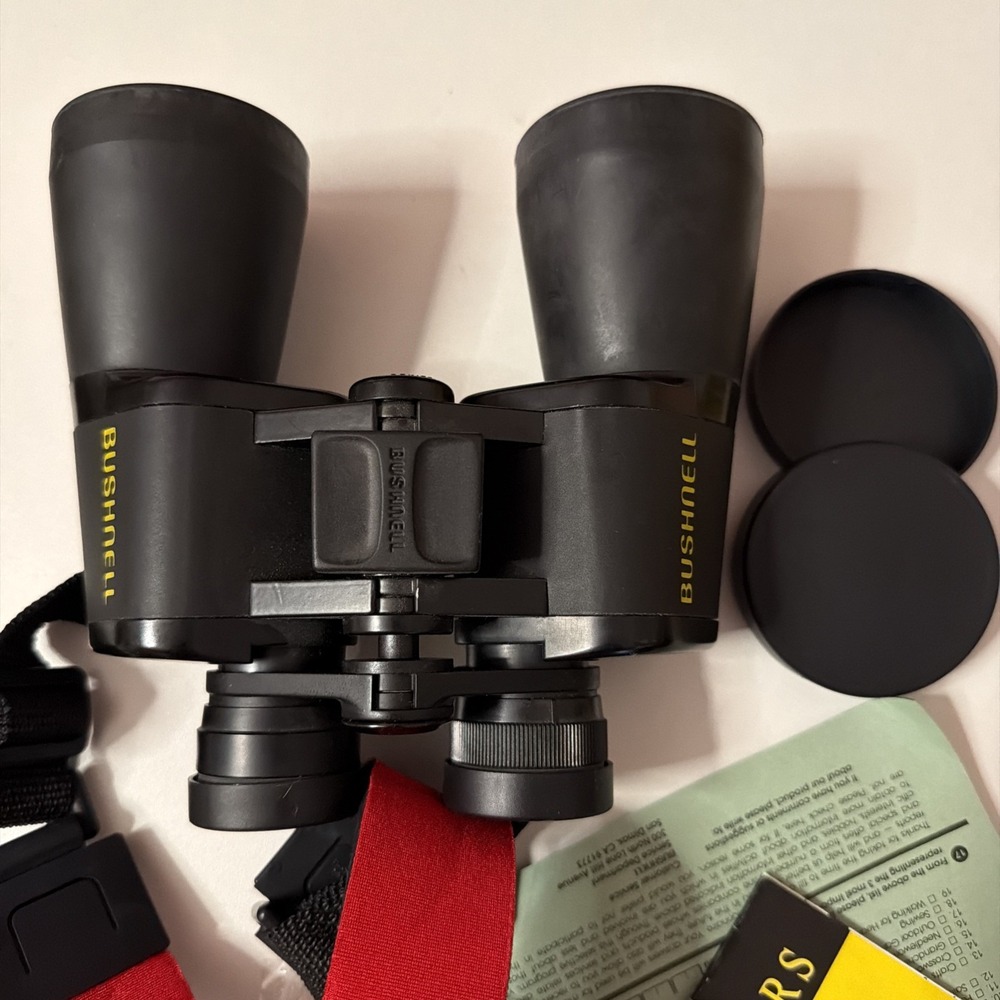 Bushnell PowerView 13-1056 Wide Angle Binoculars Black 10x50 341ft at 1000yds - Picture 10 of 11